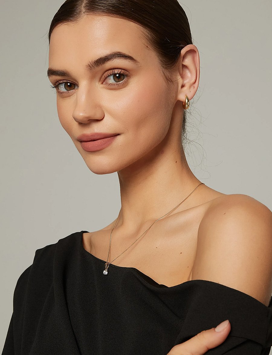 By Jolima - Toscana earring - creoler & hoops - gold - 4