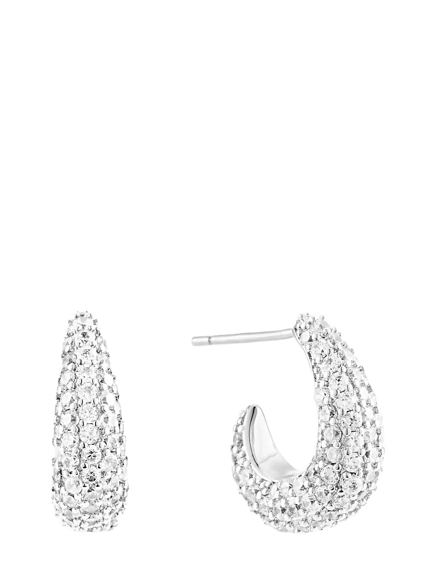 By Jolima - Toscana crystal earring - rõngad - steel - 1