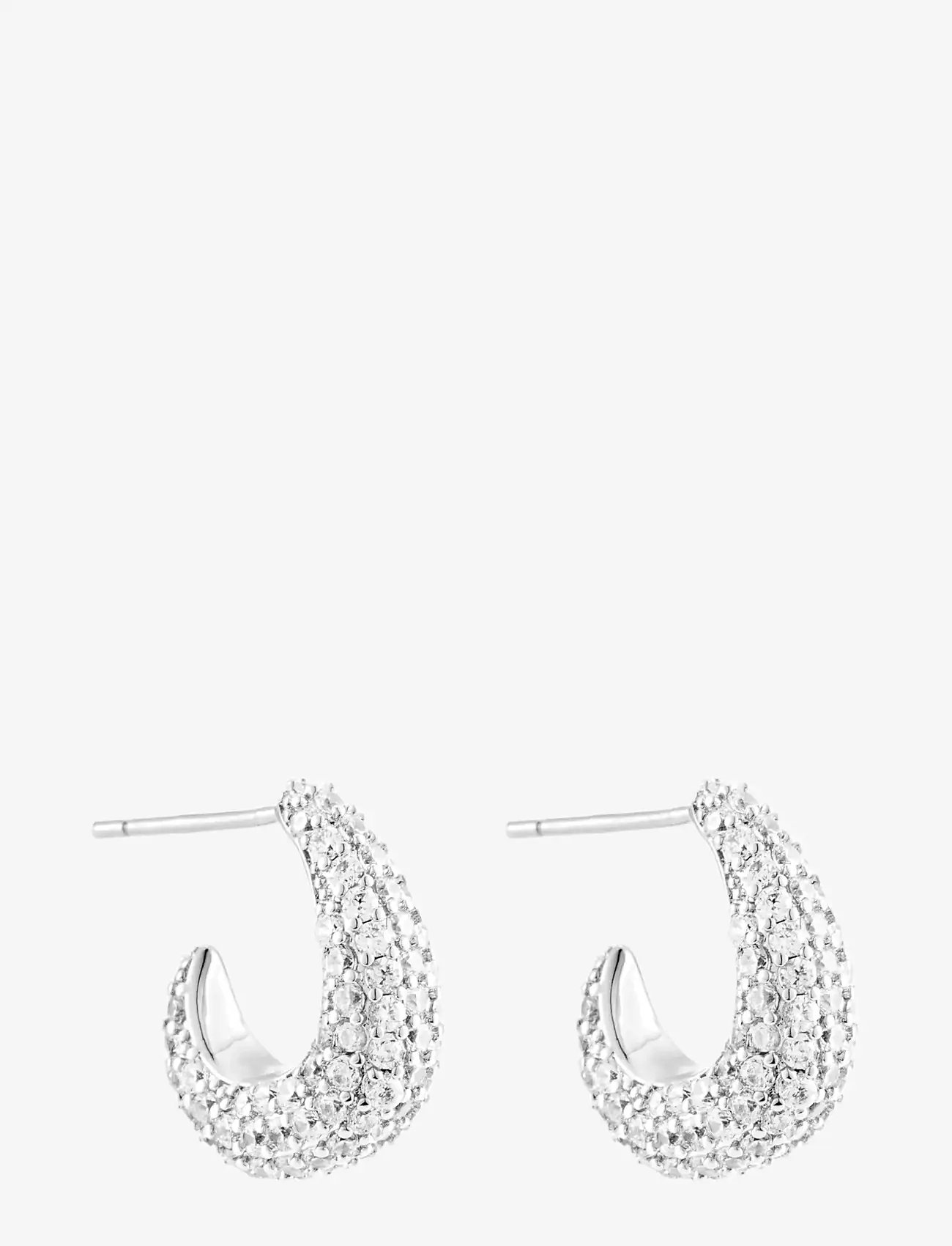 By Jolima - Toscana crystal earring - kreolen - steel - 2
