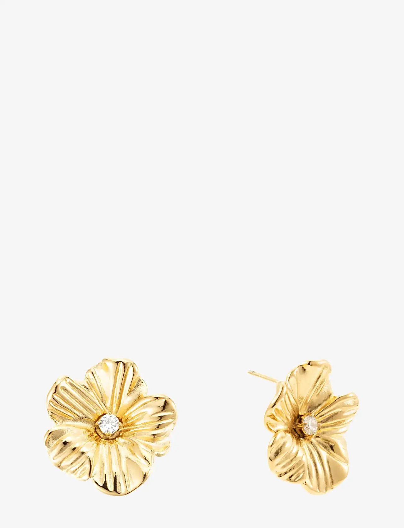 By Jolima - Daisy crystal earring - Ørestikker - gold - 2