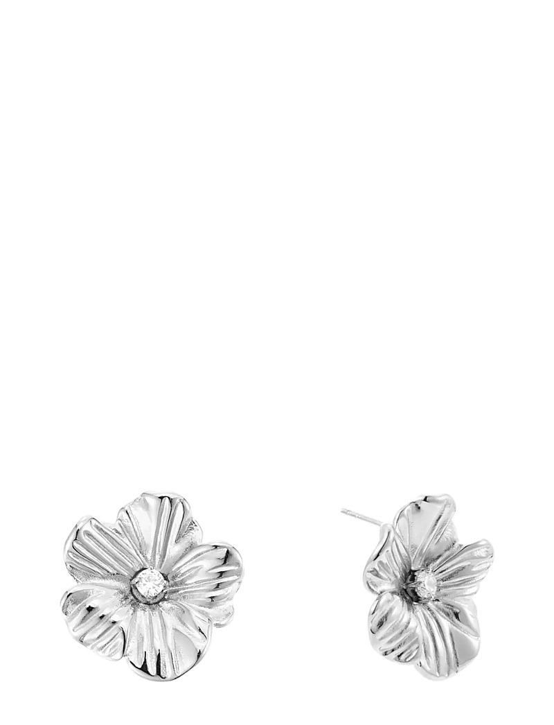 By Jolima - Daisy crystal earring - Ørestikker - silver - 2