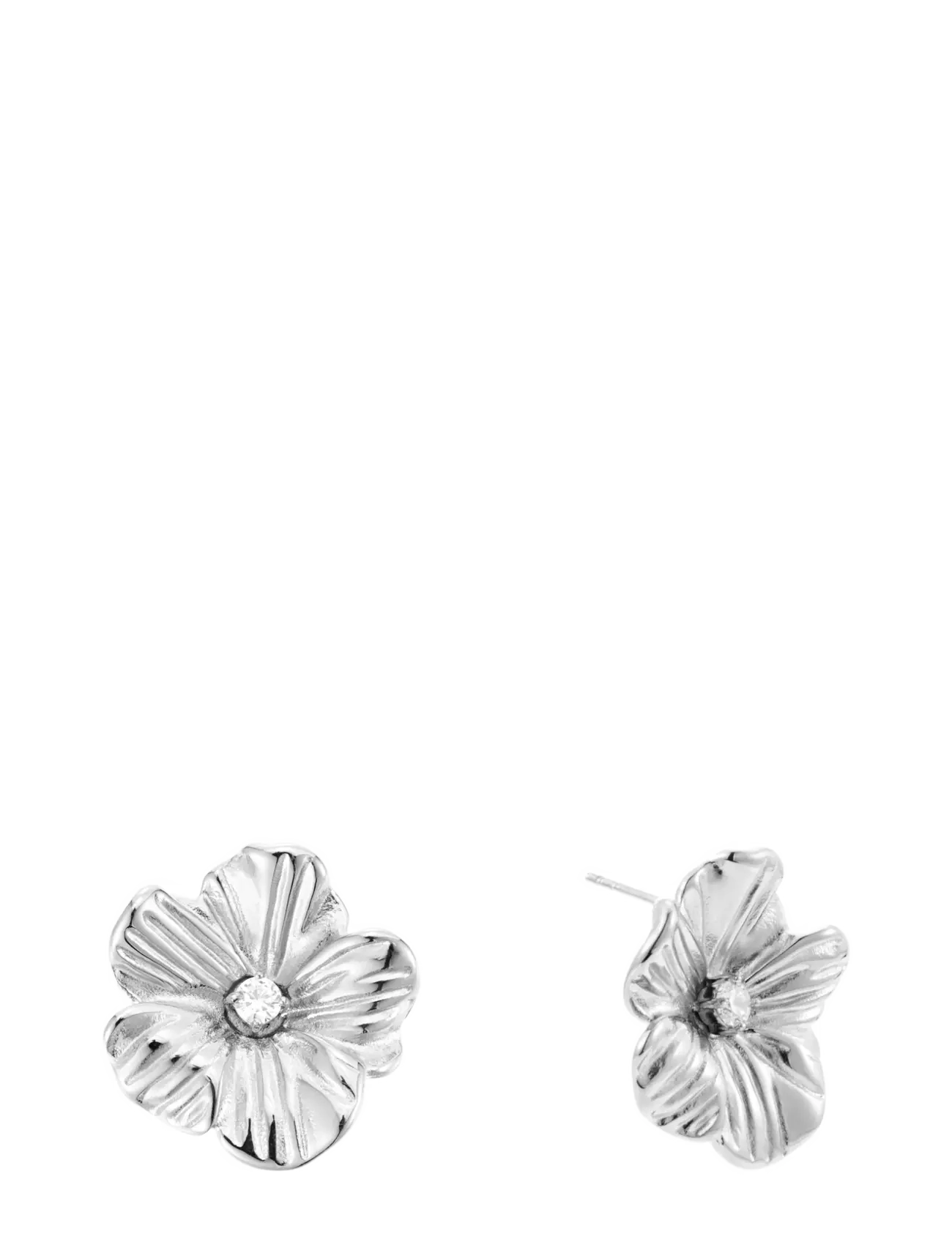 By Jolima - Daisy crystal earring - Ørestikker - silver - 2