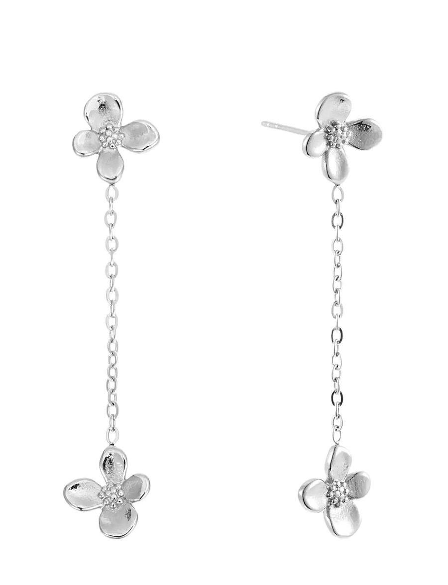 By Jolima - Rosie pendant earring - ohrhänger - silver - 2