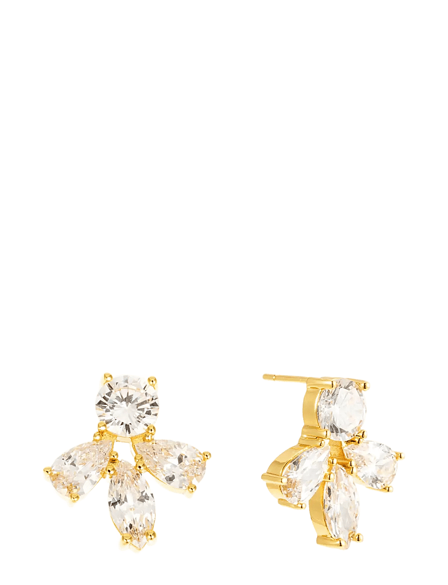 By Jolima - Crown mini earring - stud oorbellen - gold - 2
