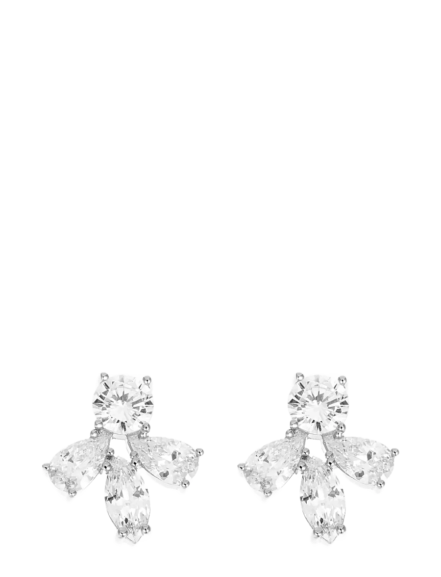 By Jolima - Crown mini earring - stud oorbellen - silver - 1
