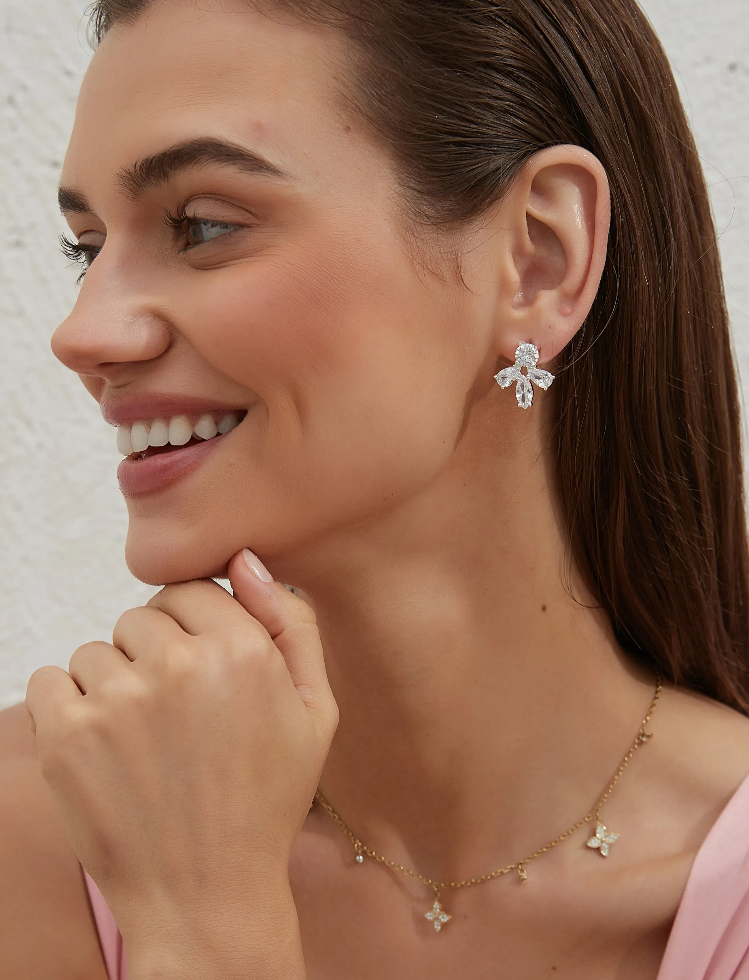 By Jolima Crown Mini Earring, One Size 2 cm, Silver, Øreringe > Ørestikker, Dame