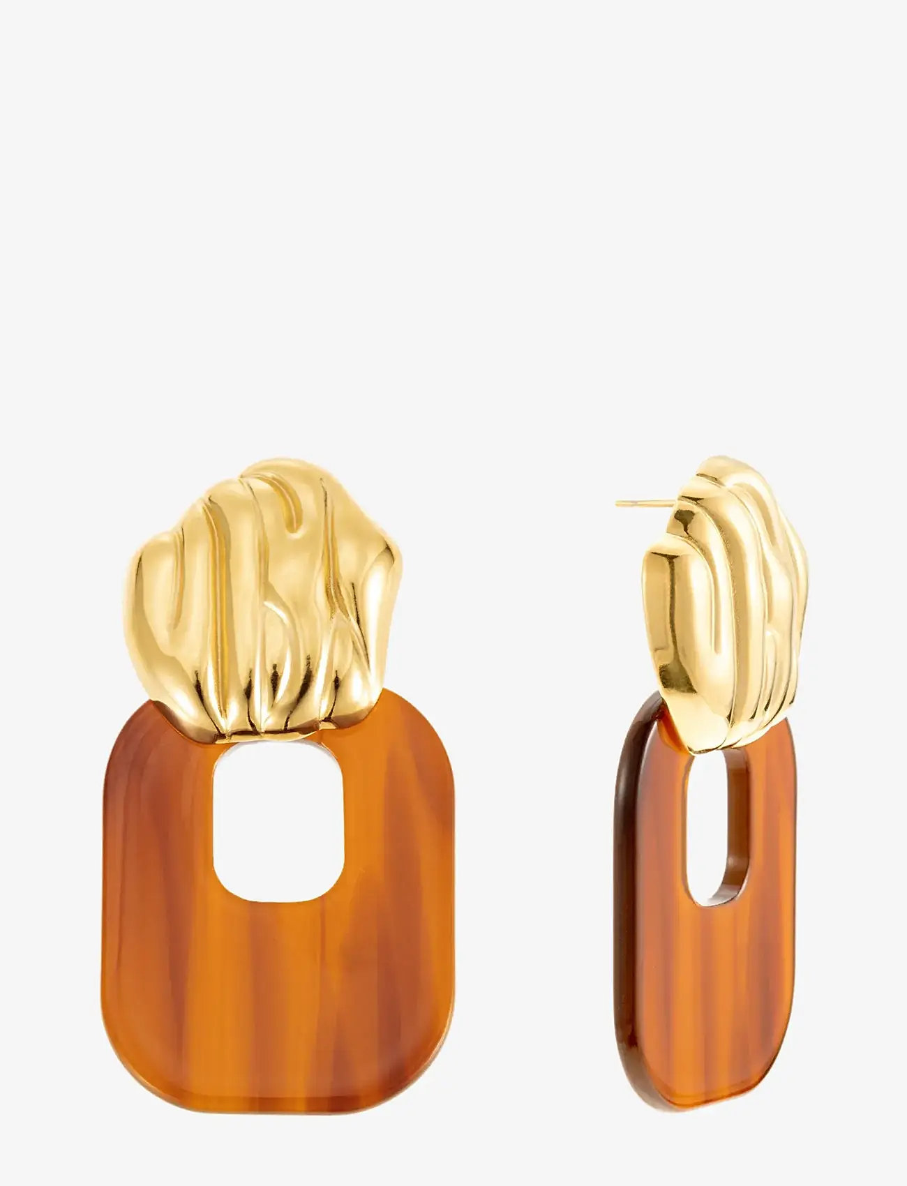 By Jolima - Valencia crystal huggie - kreolen - gold - 1