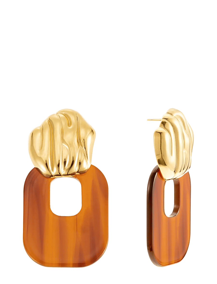 By Jolima - Valencia crystal huggie - hoops - gold - 1