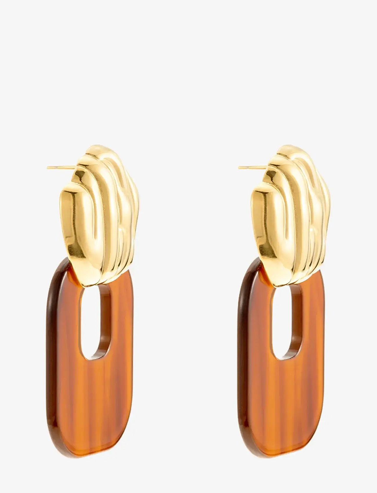 By Jolima - Valencia crystal huggie - kreolen - gold - 2