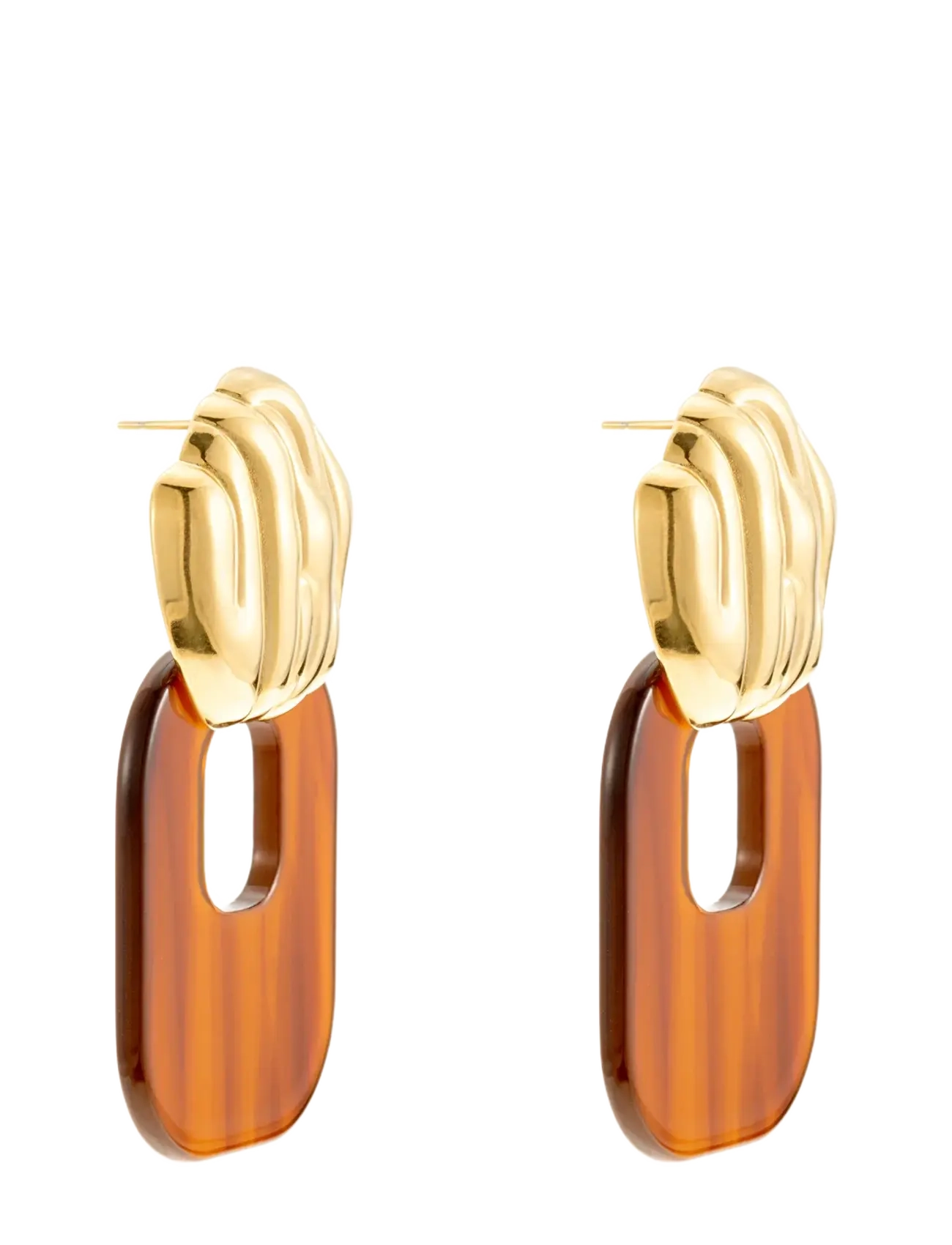By Jolima - Valencia crystal huggie - hoops - gold - 2