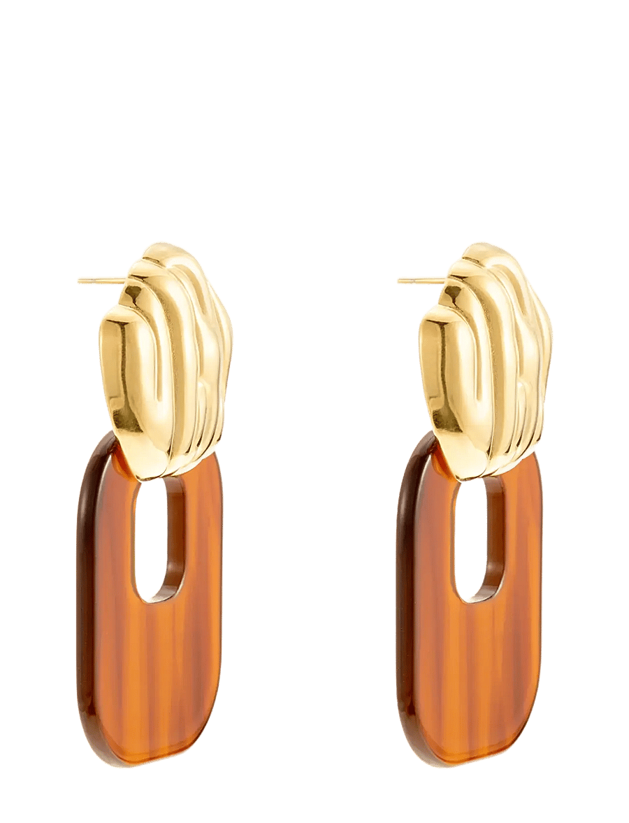 By Jolima - Valencia crystal huggie - hoops - gold - 2
