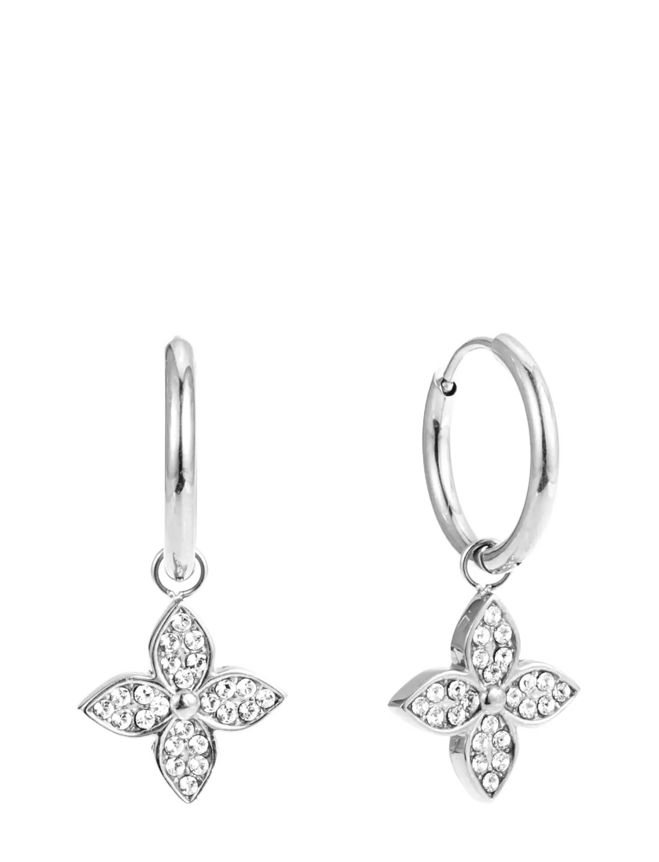 By Jolima Valencia crystal huggie - Swedish brands - SILVER / silver