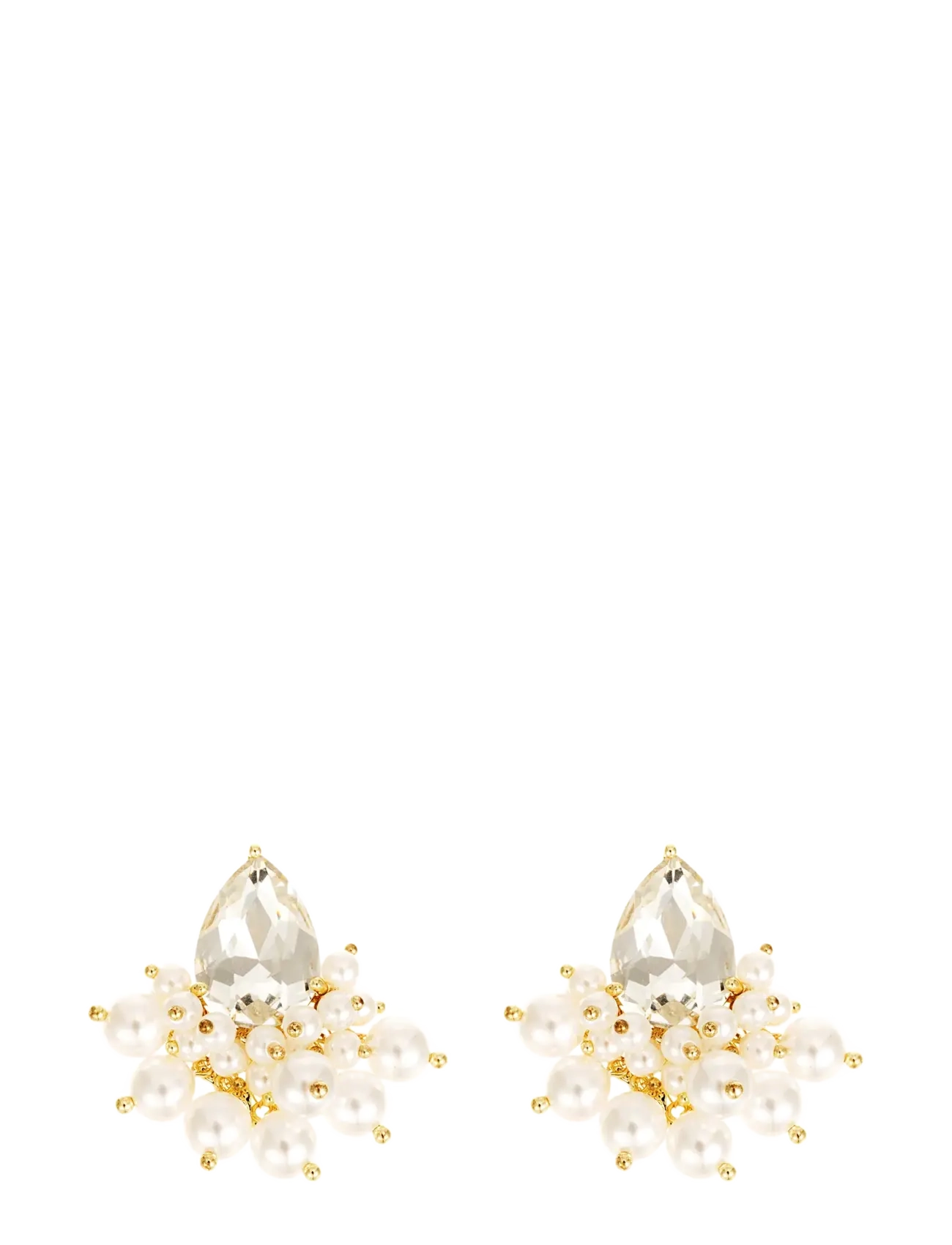 By Jolima Pearl and crystal earring - Accessories - GOLD / multi