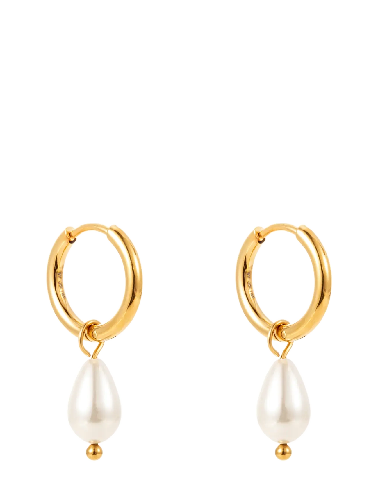By Jolima Sanremo Earring, One Size 2 cm, Earrings, Gold - Hoops, Frauen