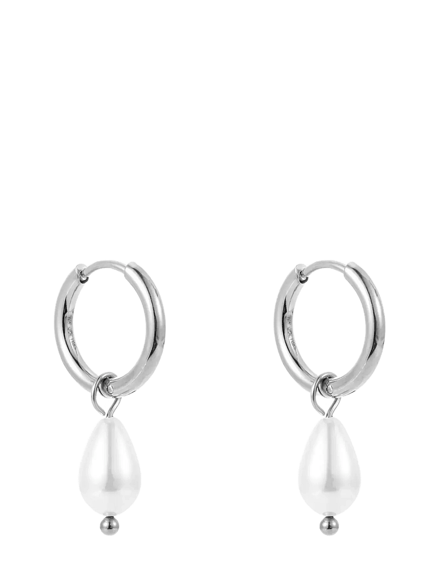 By Jolima - Sanremo earring steel - ohrhänger - silver - 0