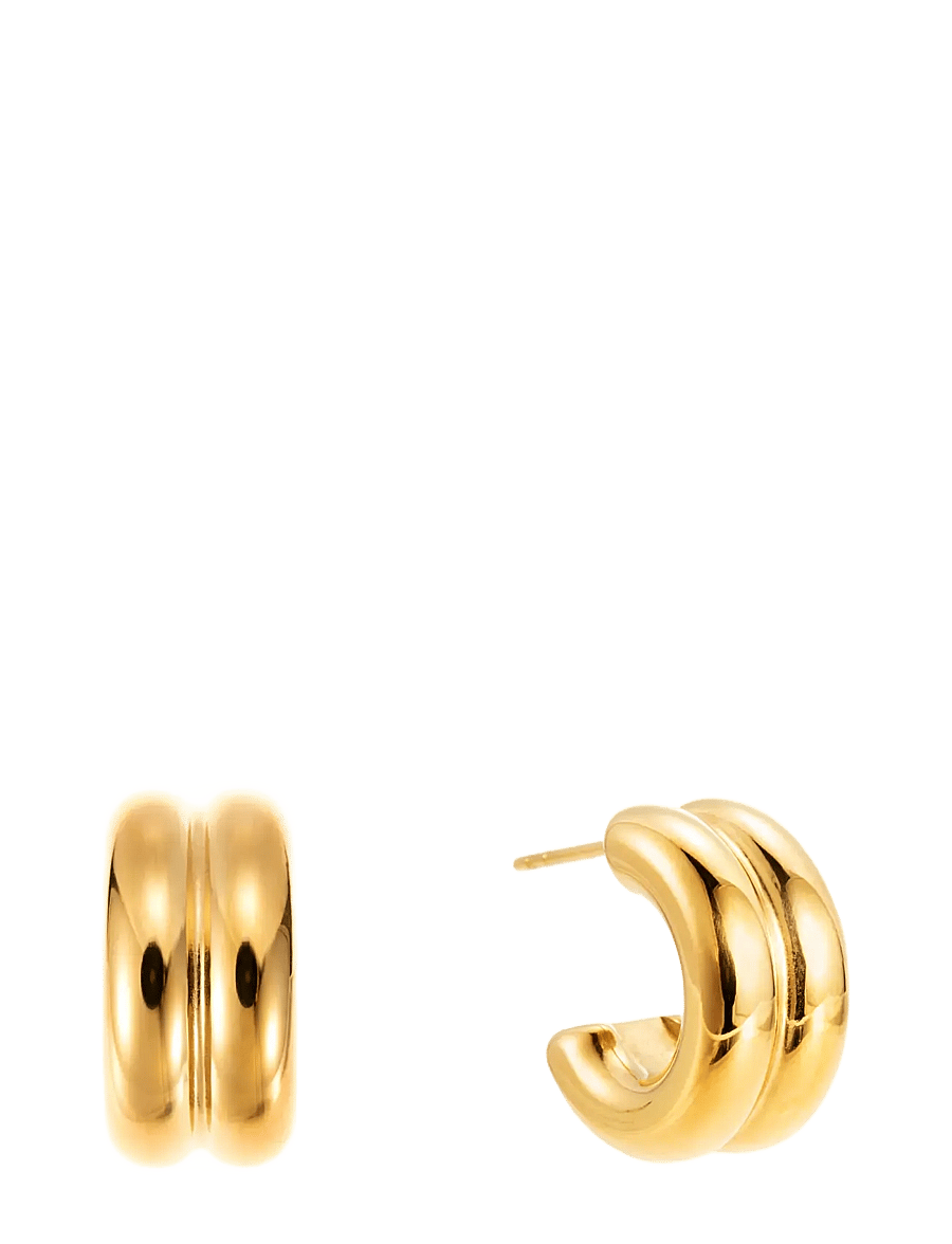 By Jolima - Small double hoop - hoops - gold - 0