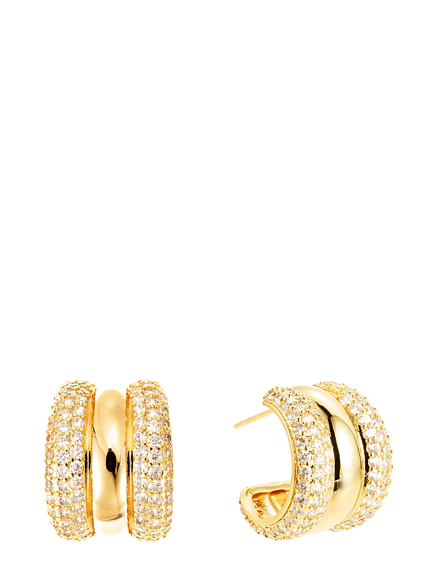 By Jolima - Sassy crystal creol - creoler & hoops - gold - 0