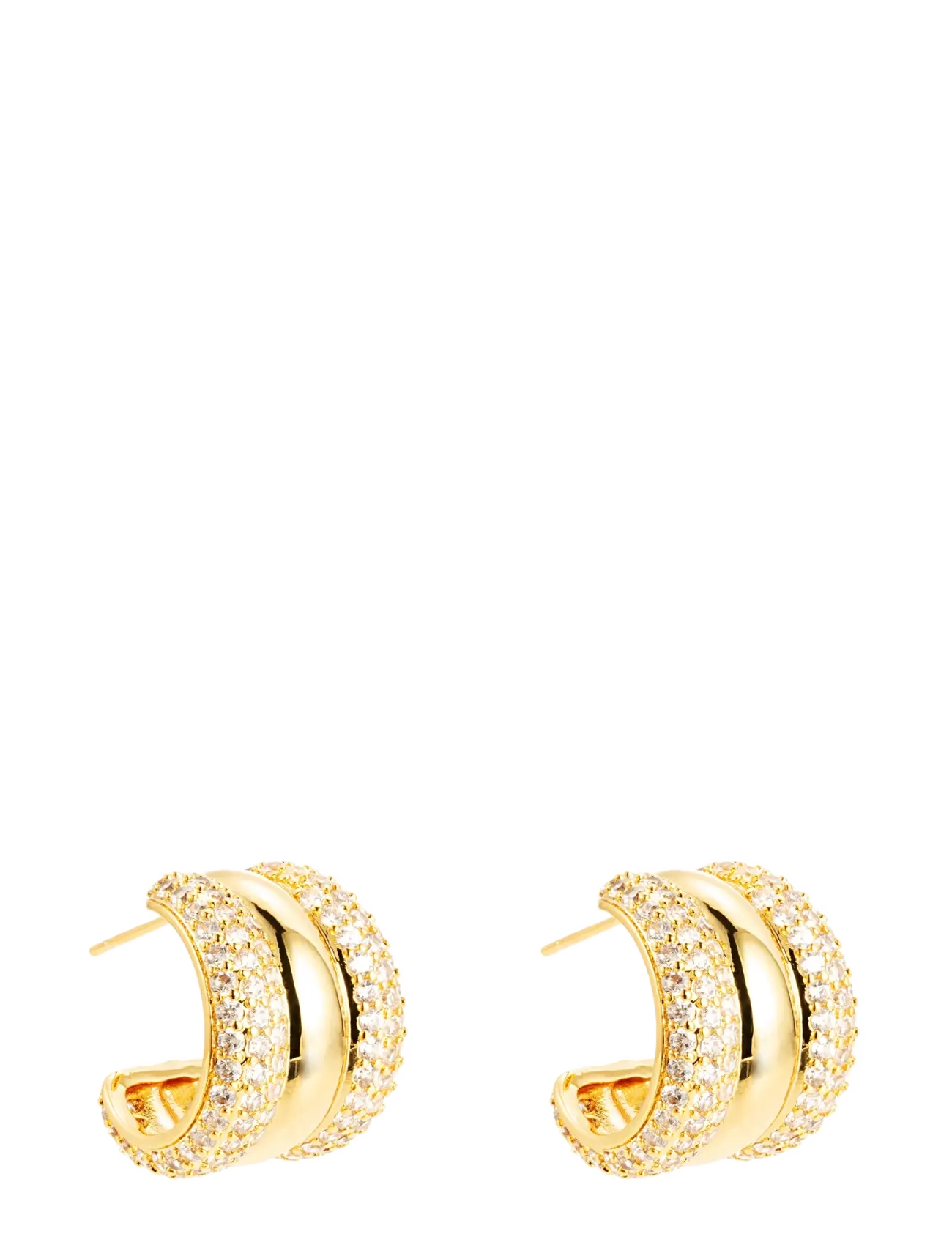 By Jolima - Sassy crystal creol - hoops - gold - 1