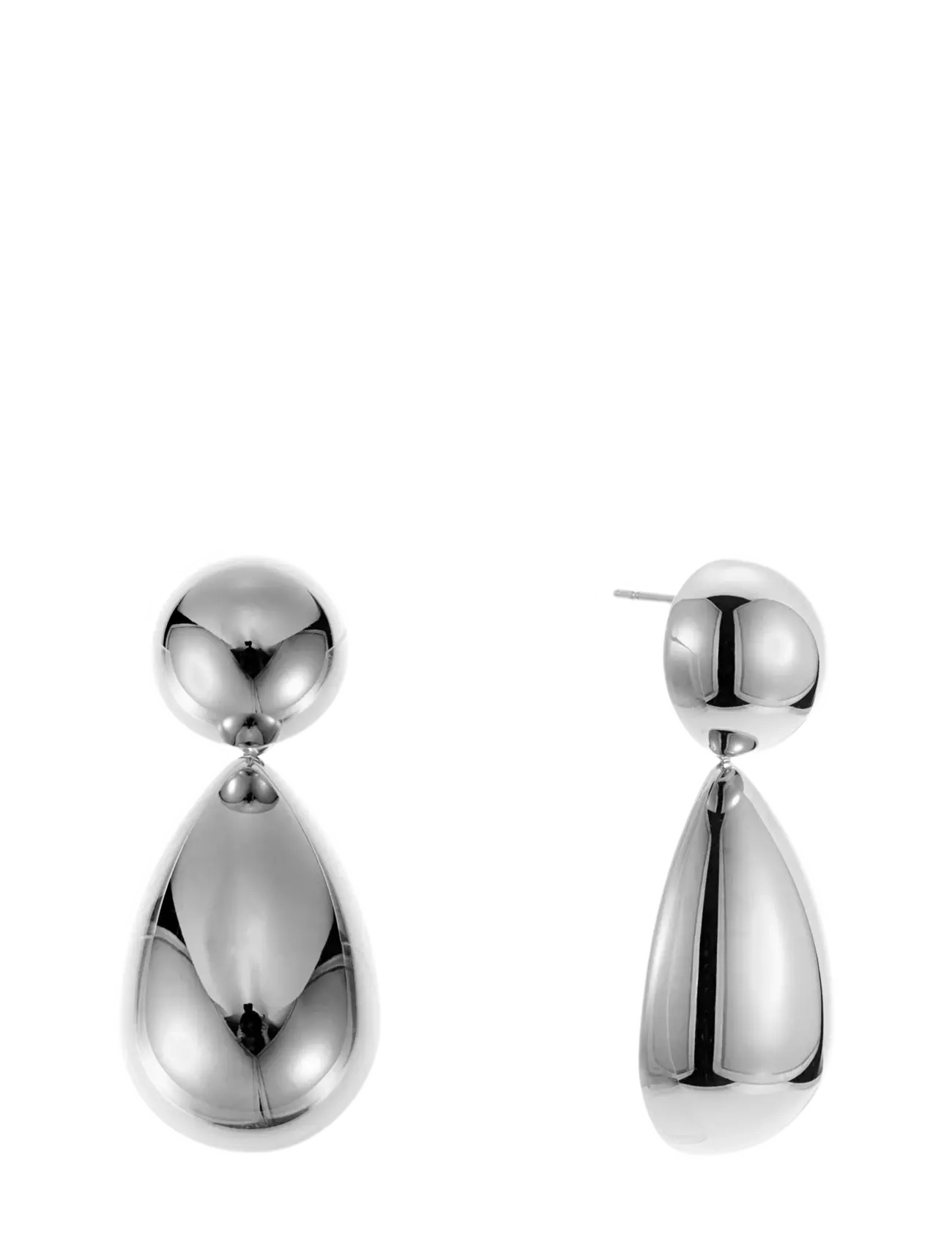 By Jolima Pebble Mini Earring, One Size 4 cm, Earrings, Silber - Pendants Frauen