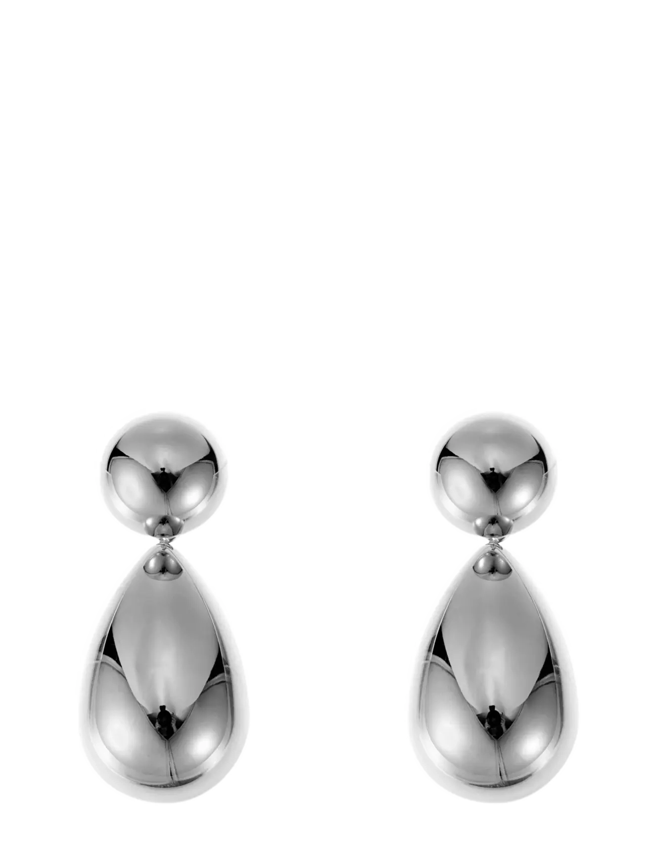 By Jolima - Pebble mini earring - hängande örhängen - silver - 1