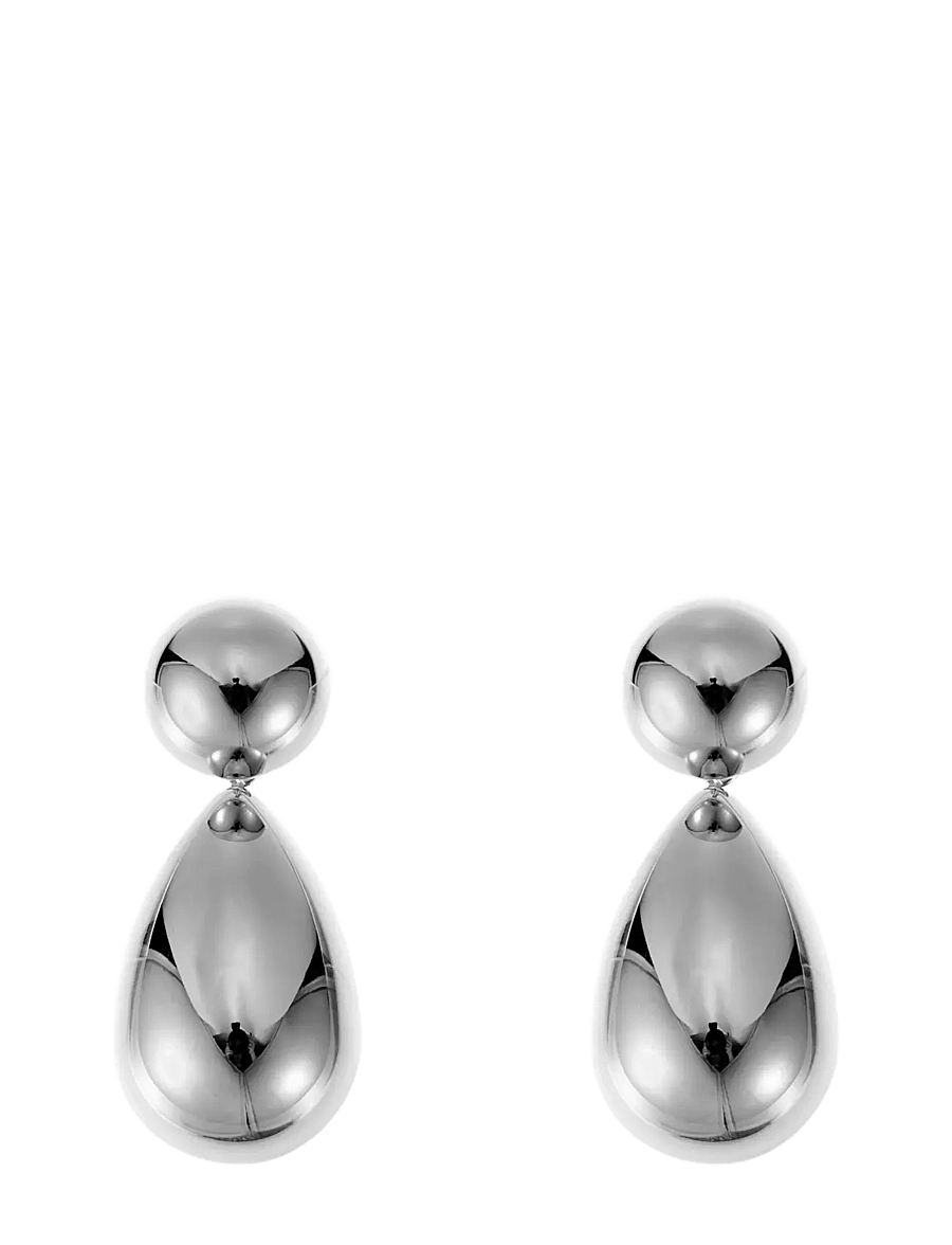 By Jolima - Pebble mini earring - hängande örhängen - silver - 1