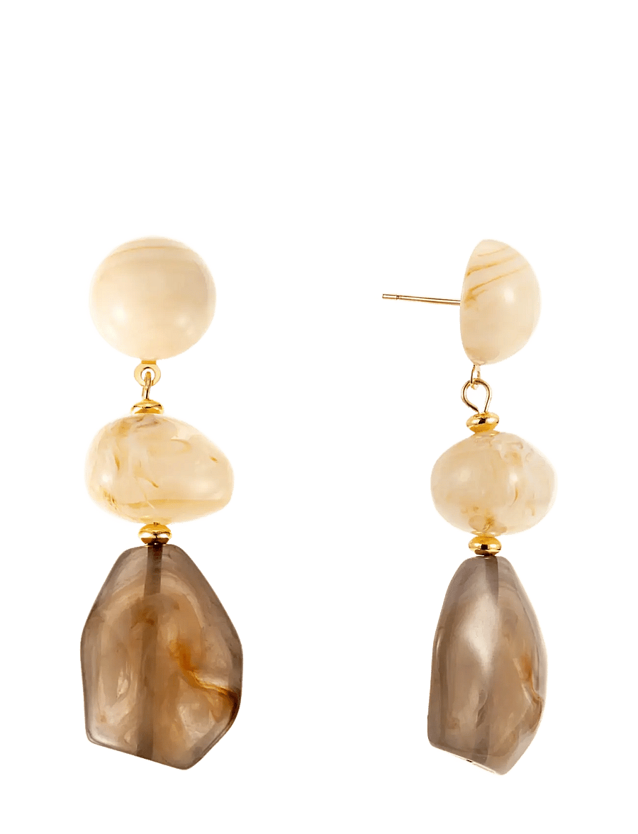 By Jolima - Resin drop earring - hängande örhängen - multi coloured - 0