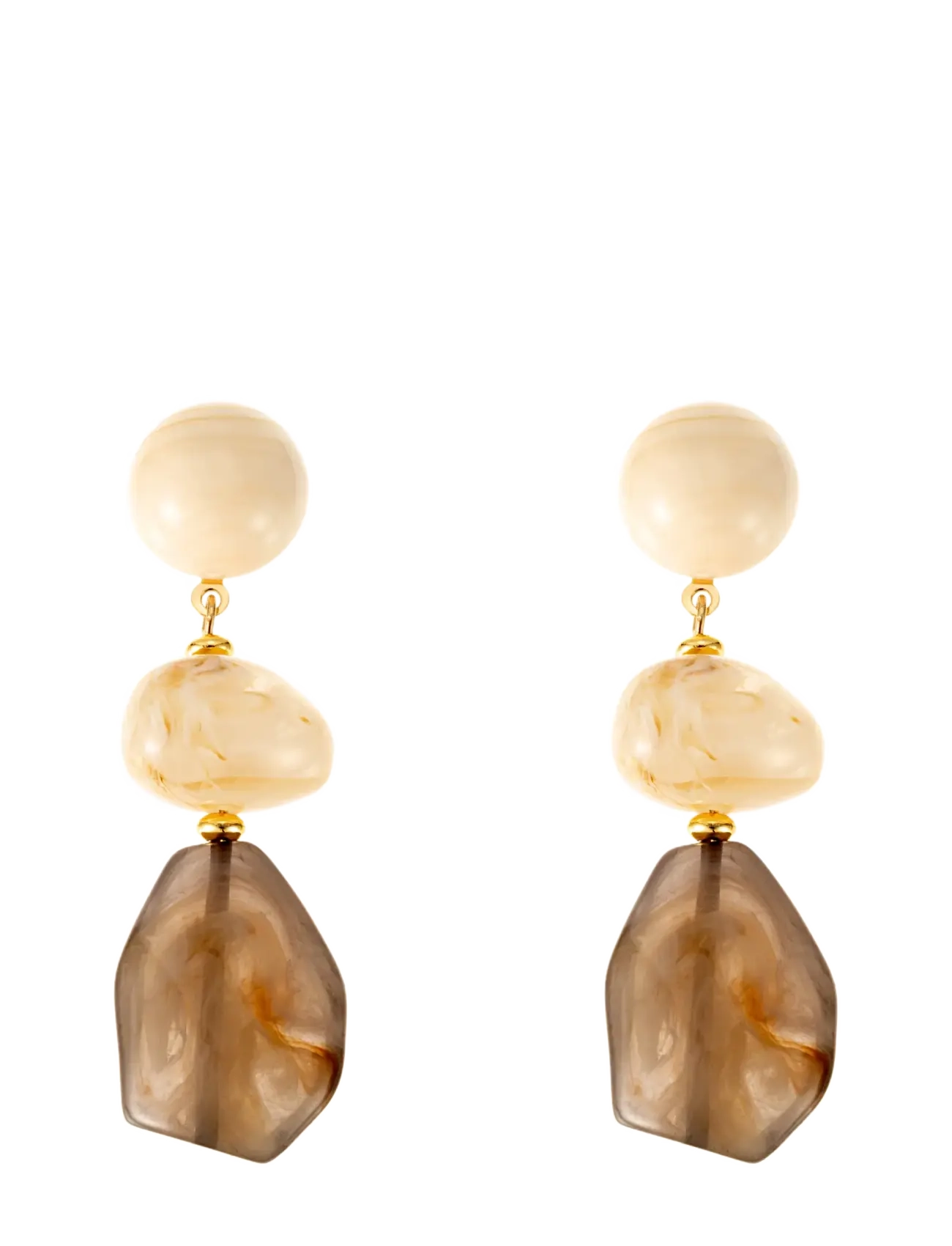 By Jolima - Resin drop earring - hängande örhängen - multi coloured - 1