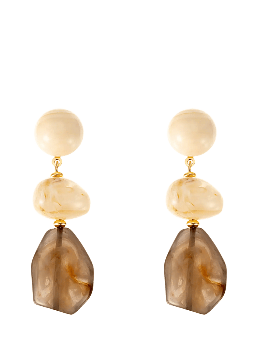 By Jolima - Resin drop earring - hängande örhängen - multi coloured - 1