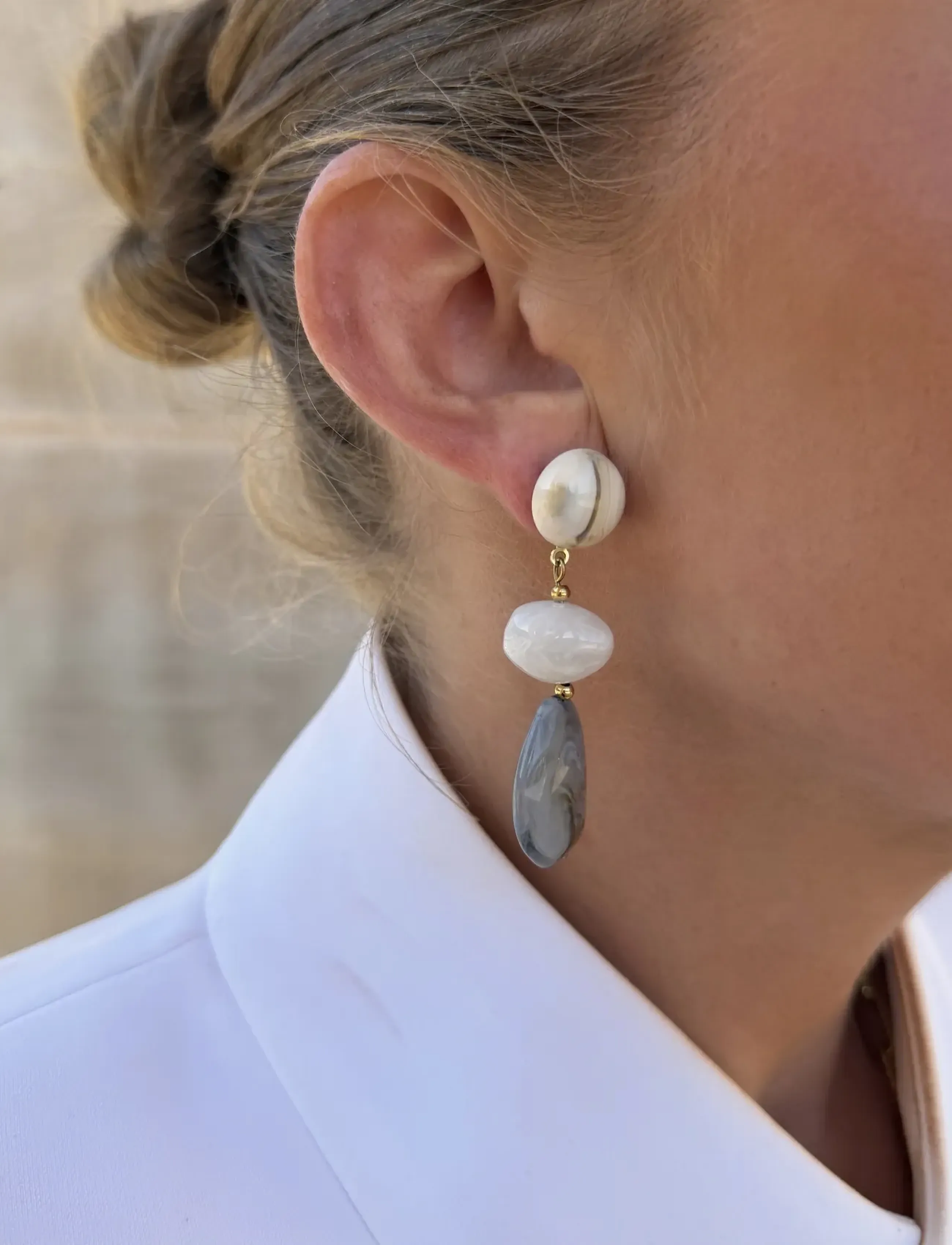 BY JOLIMA Resin Drop Earring dam – bild 2