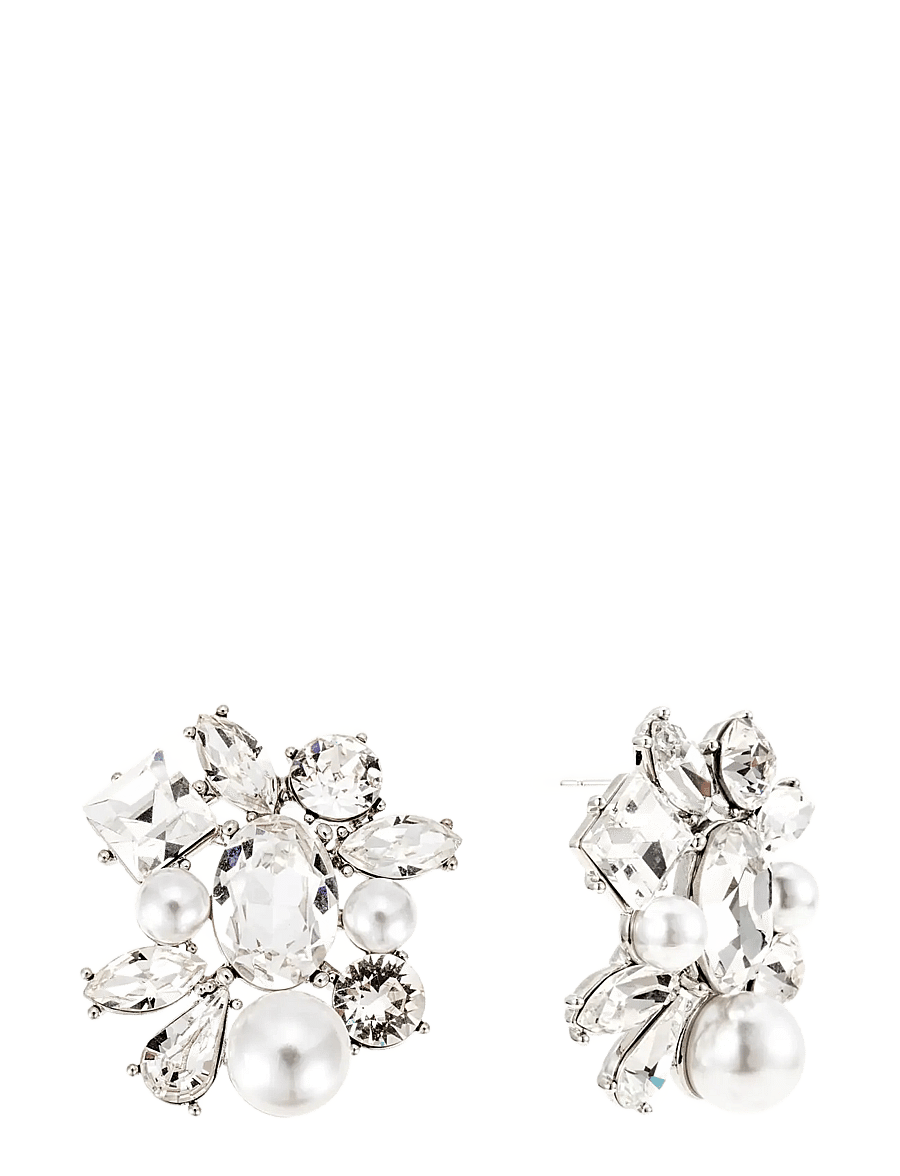By Jolima - Stacy glam earring - perlenohrringe - silver - 0