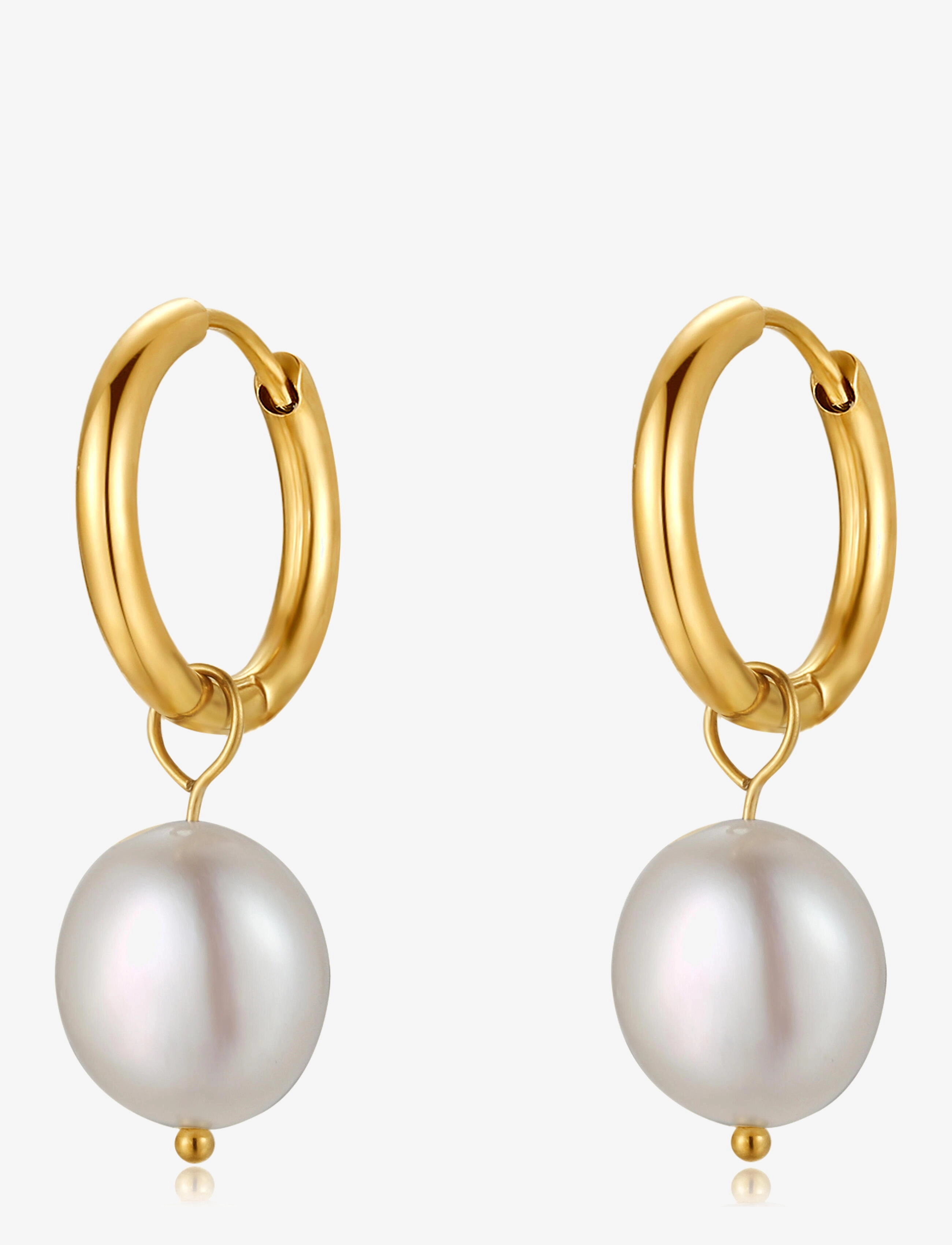 By Jolima Sienna mini pearl earring - Ohrhänger - PEARL/GOLD / gold