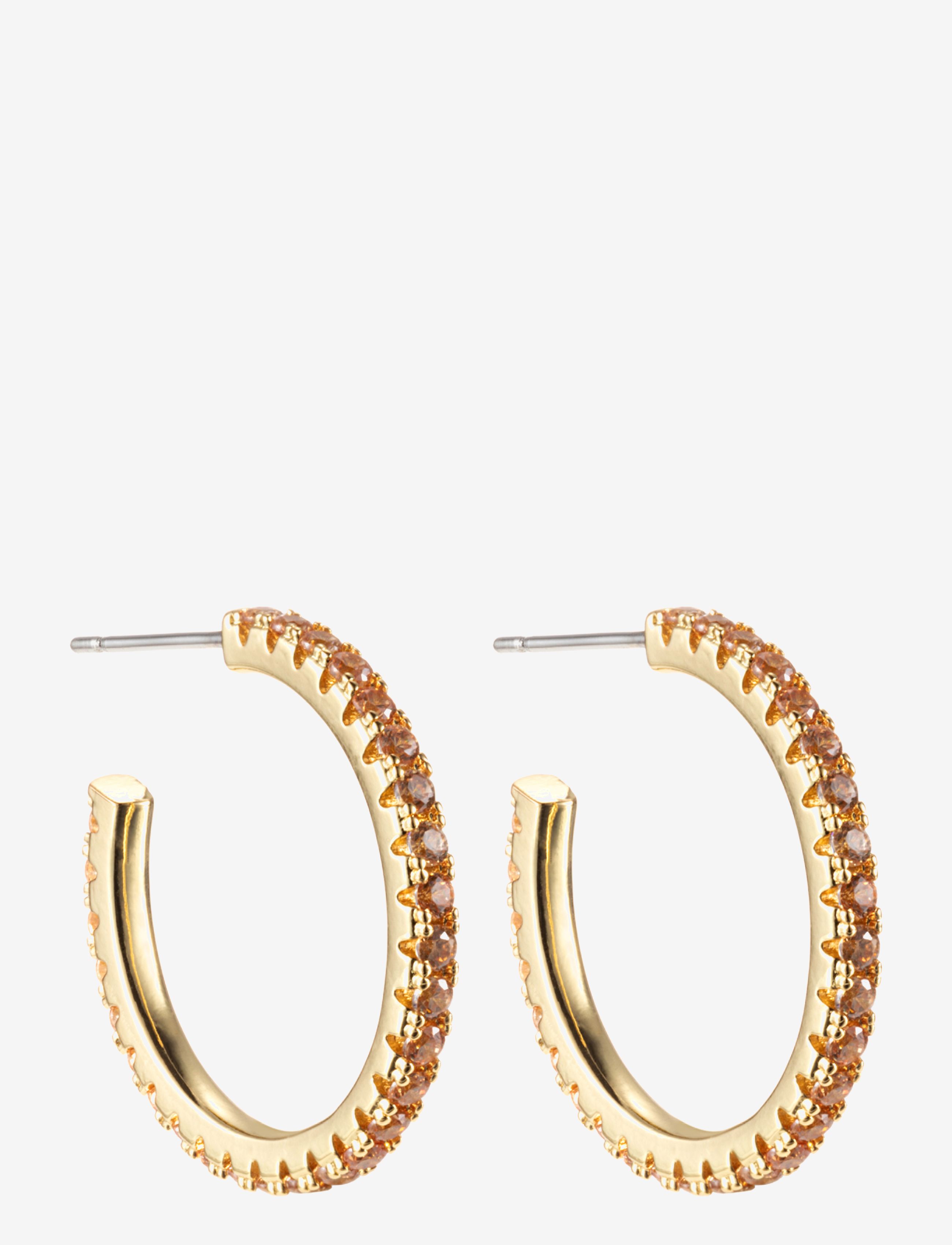 By Jolima - Celine crystal earring - gold - 1
