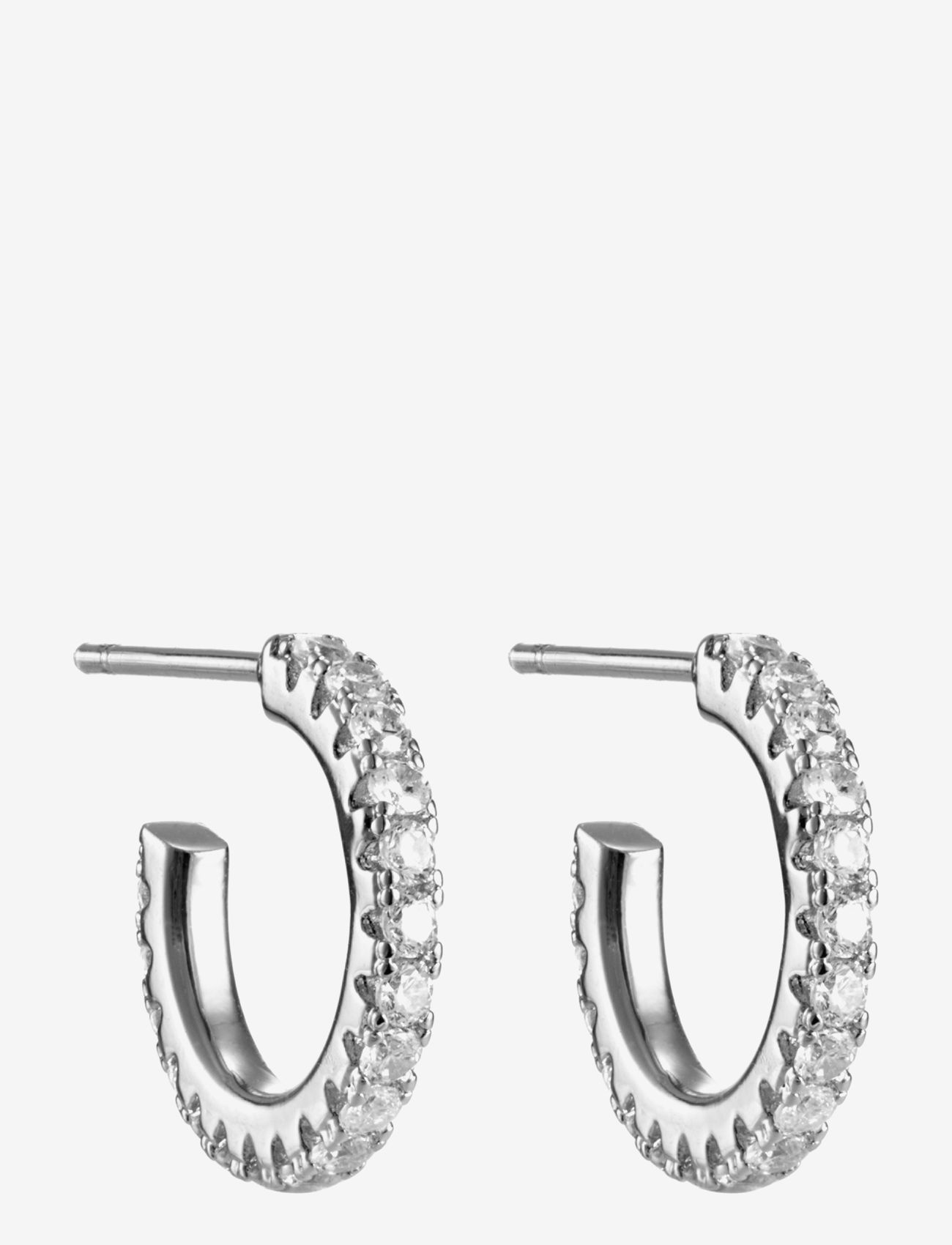 By Jolima - Celine crystal hoop - clear/steel - 1