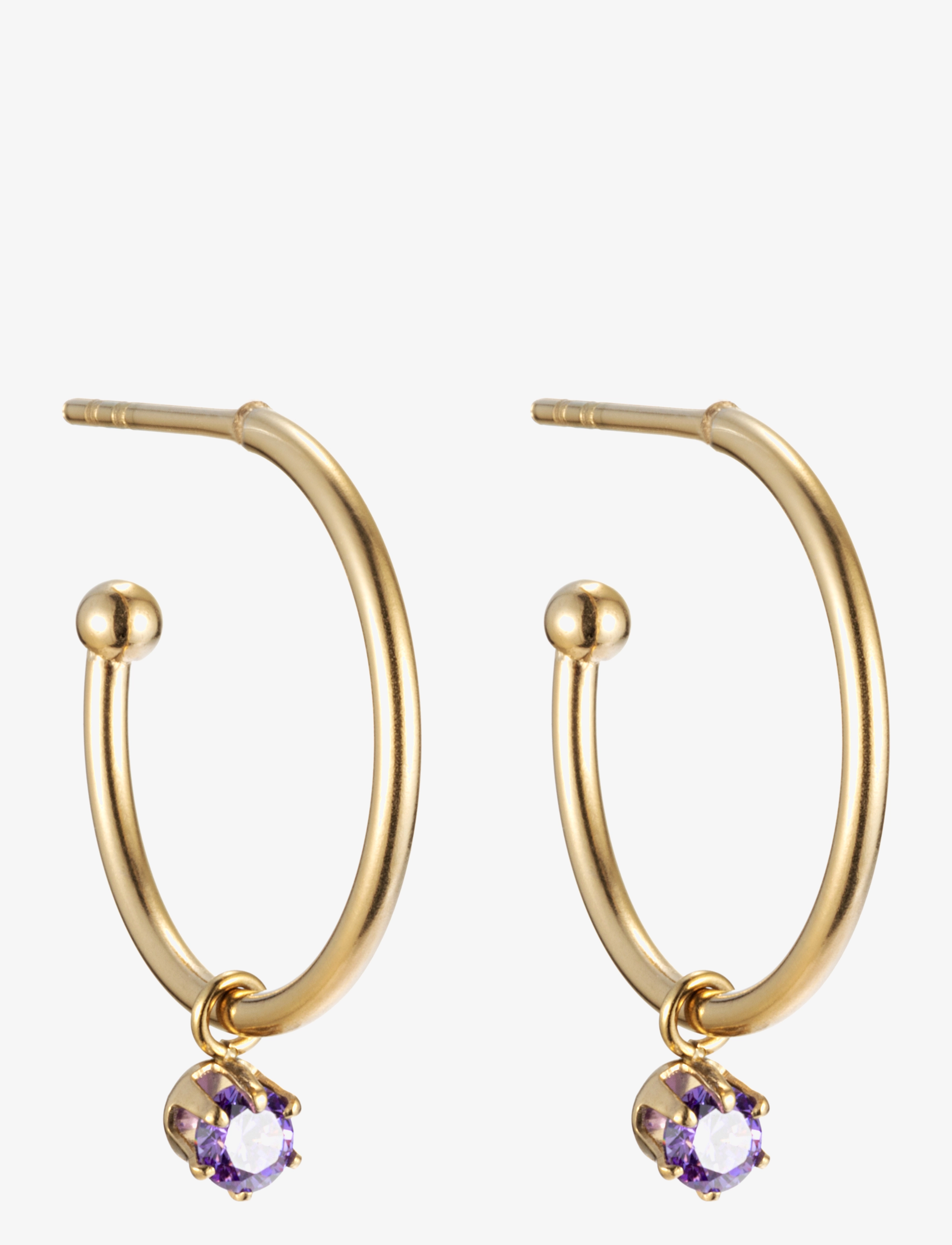 By Jolima - Crystal hoop, lavender gold - gold - 0
