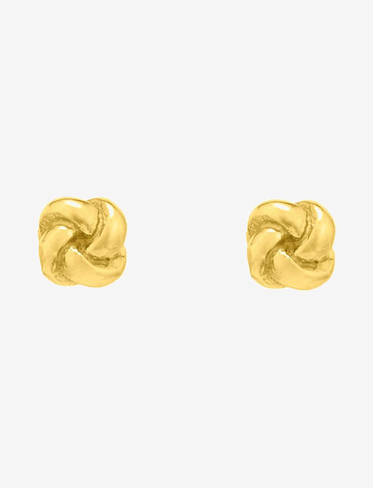 By Jolima - Knot earring - stud earrings - gold - 1