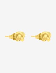By Jolima - Knot earring - stud earrings - gold - 2