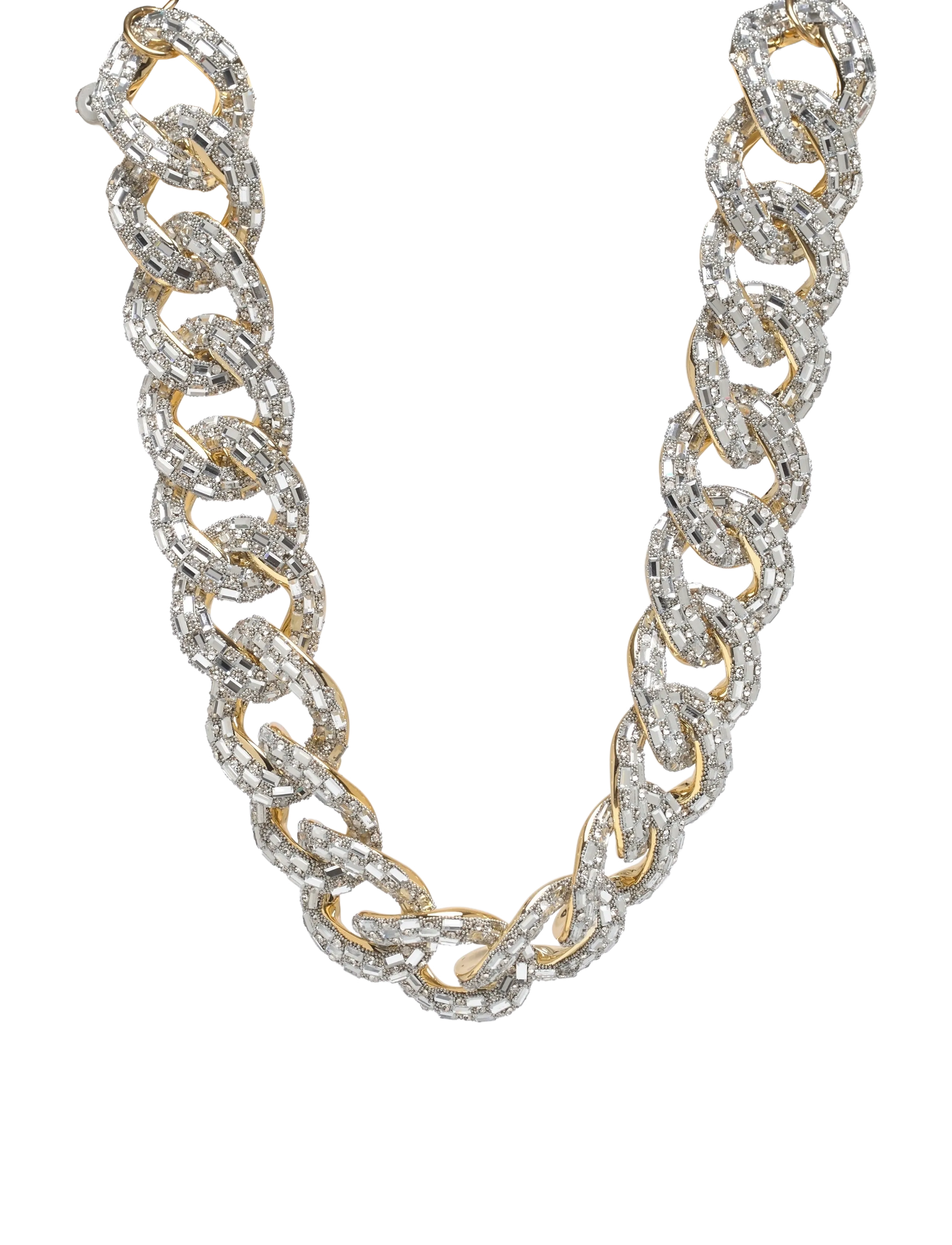 By Jolima Sparkle crystal necklace, gold - Accessoarer - GOLD / gold