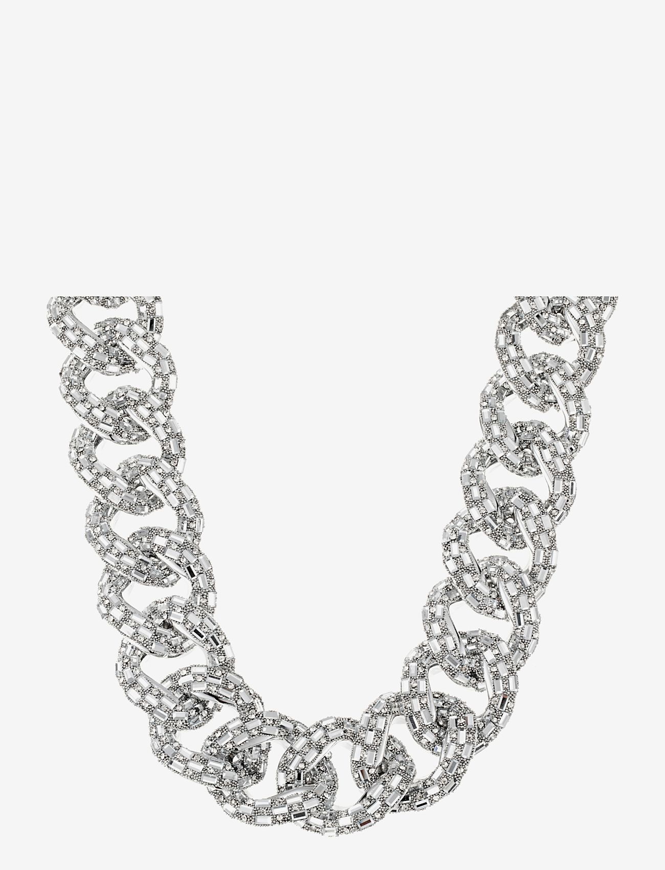 By Jolima - Sparkle crystal necklace silver - chain necklaces - silver - 1