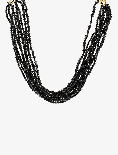 By Jolima Biot necklace - Pärlhalsband - BLACK / black