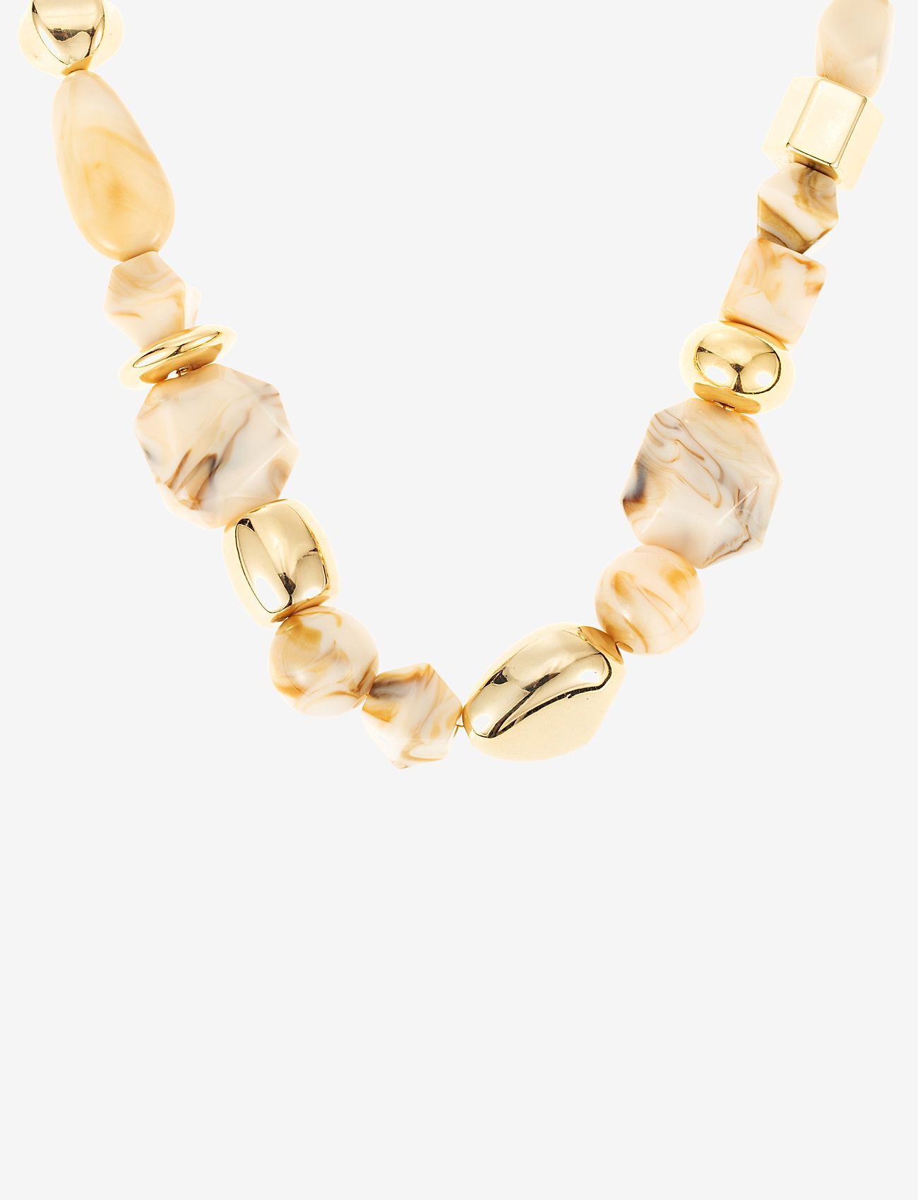 By Jolima - Lolla chunky necklace beige - statement halskæder - beige - 1