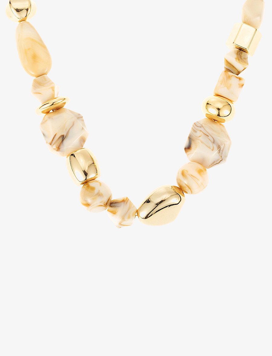By Jolima - Lolla chunky necklace beige - statement-kaulakorut - beige - 1