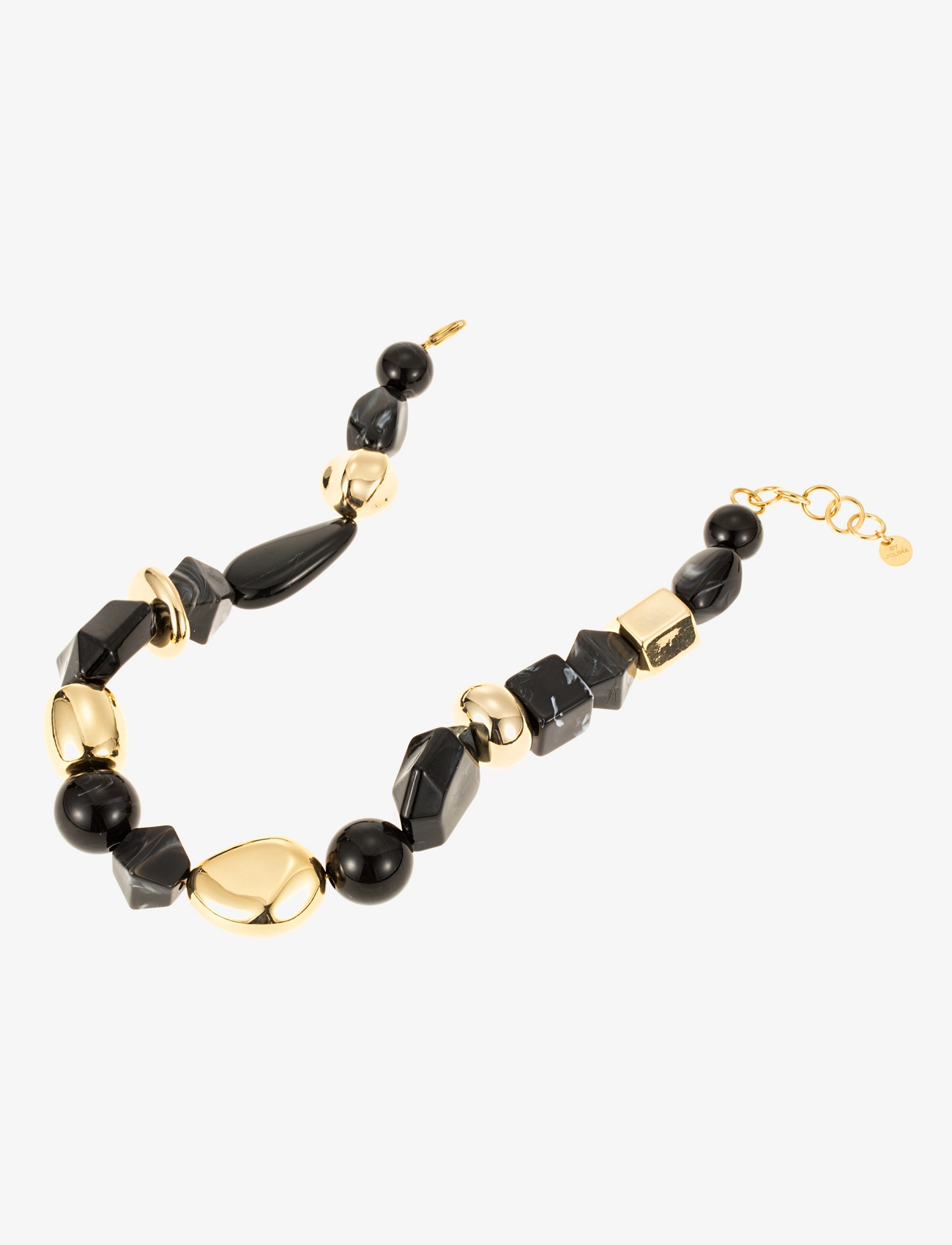 By Jolima - Lolla chunky necklace beige - statement necklaces - black - 2