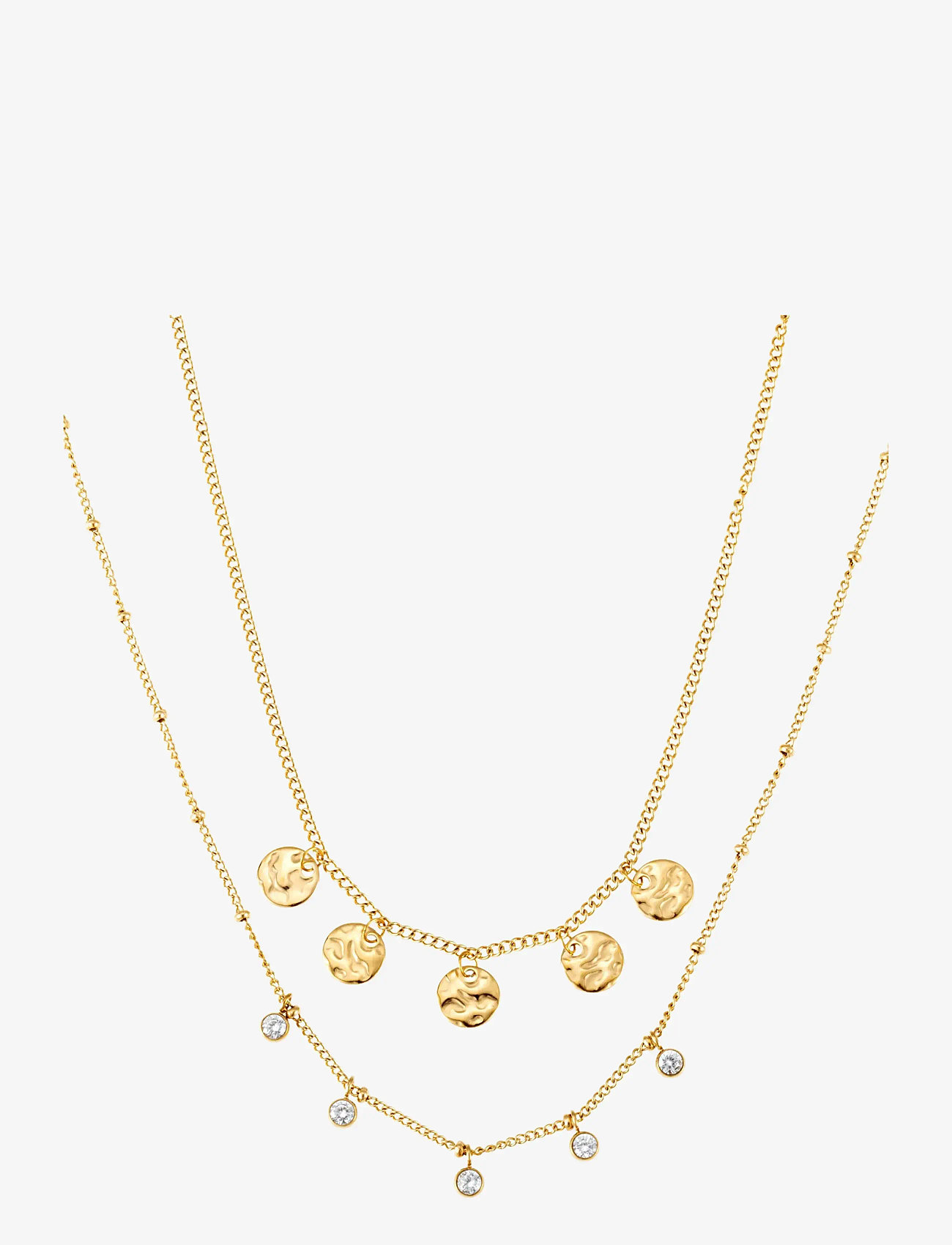 By Jolima - Amalfi double layer necklace - kaelaketid - gold - 1