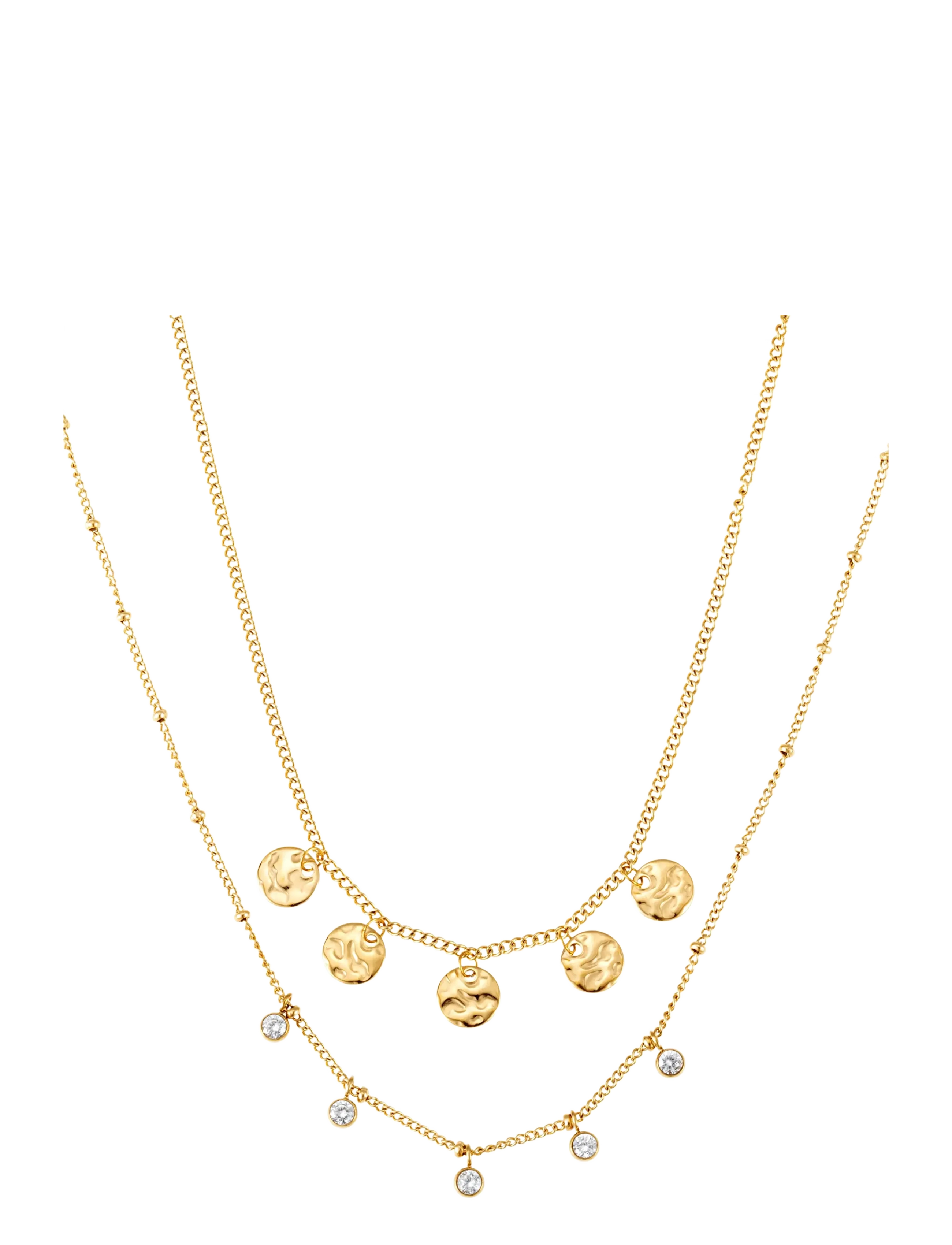 By Jolima Amalfi double layer necklace - By Jolima - GOLD / gold