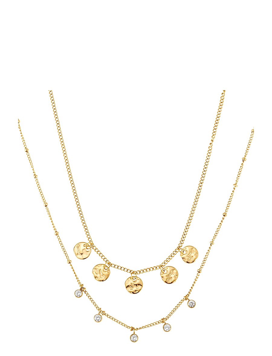 By Jolima - Amalfi double layer necklace - colliers chaîne - gold - 1