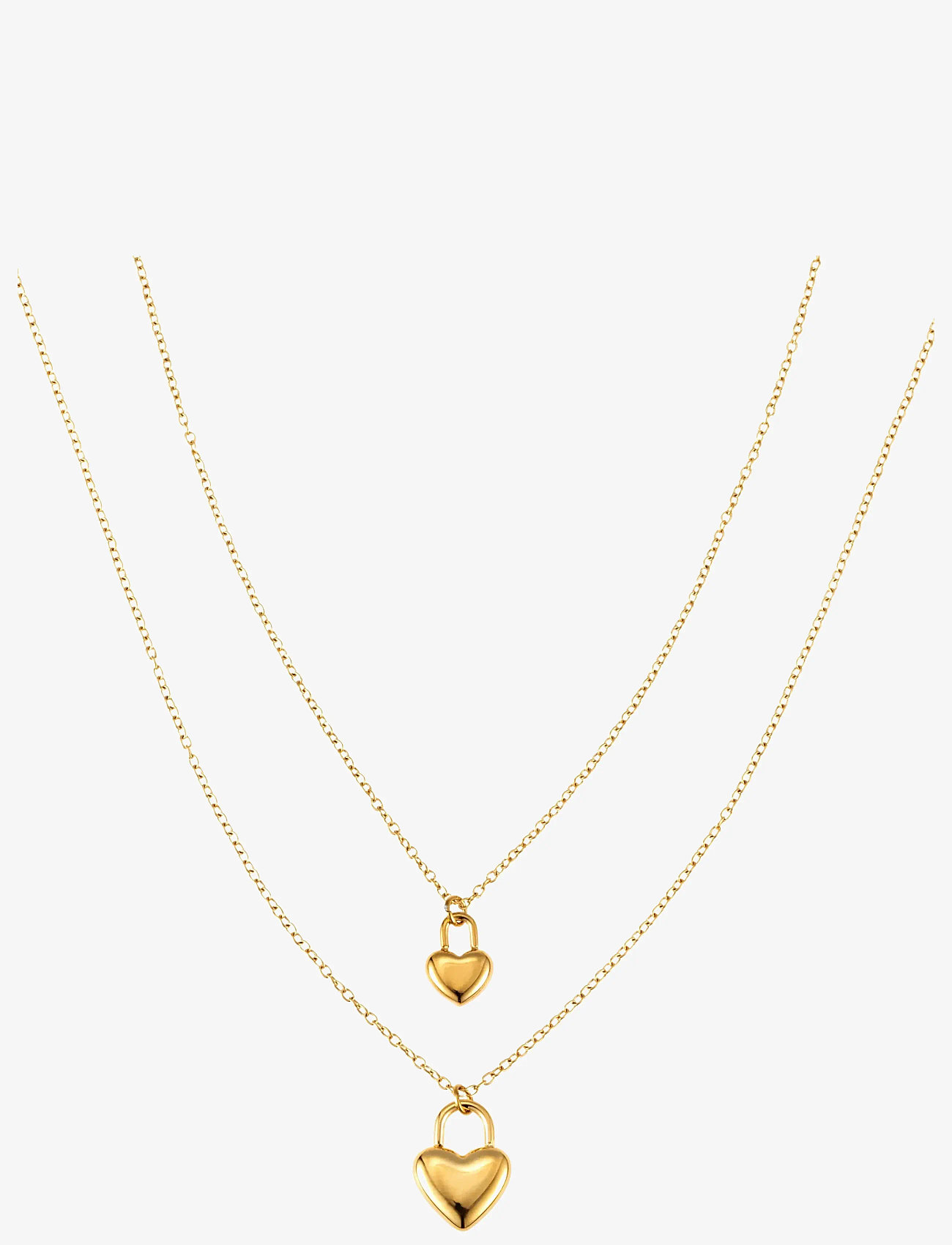 By Jolima - heart locker necklace - ketten mit anhänger - gold - 1