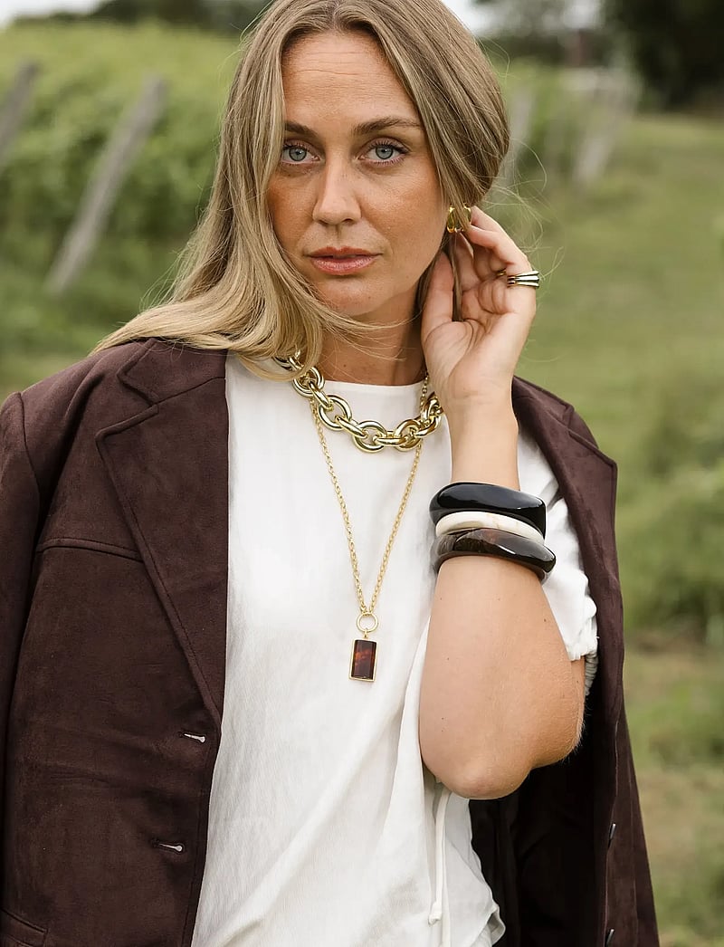 By Jolima - Como Necklace - statement-ketten - brown - 4