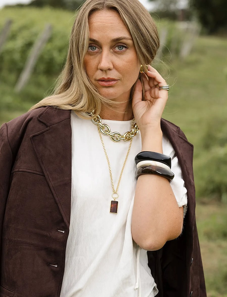 By Jolima - Como Necklace - colliers chaîne - brown - 4