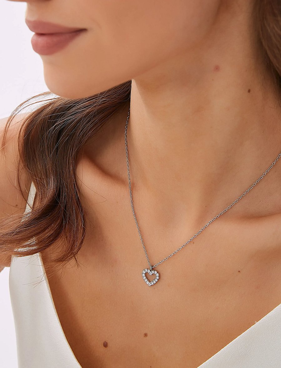 By Jolima - Valentina necklace - kedjehalsband - steel - 3