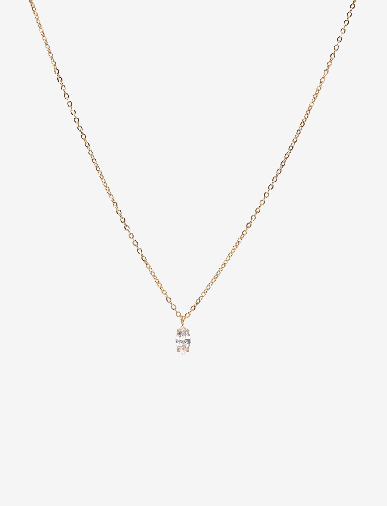 By Jolima - Teardrop necklace - halsketten - gold - 1